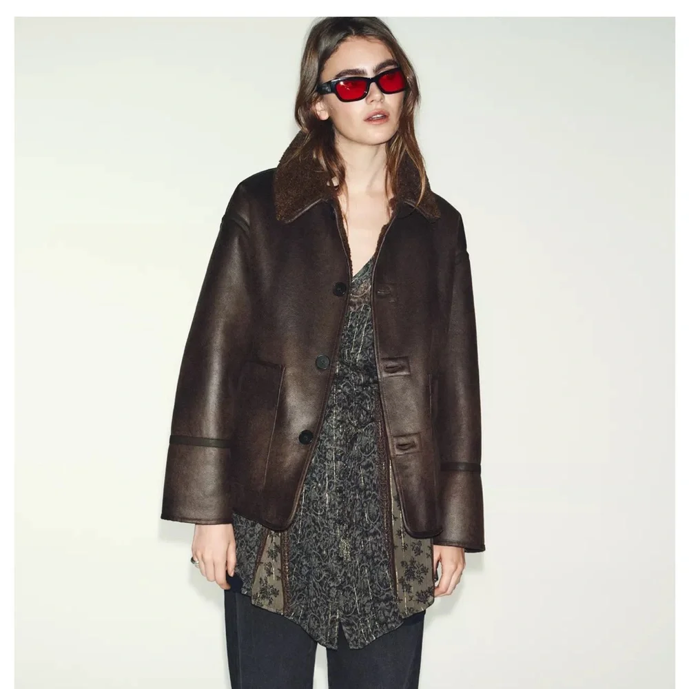 Zara reversible Brown Jacket - Picture 1 of 4